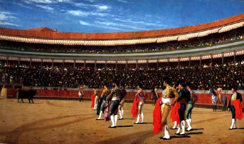 Jean Leon Gerome Plaza de Toros  : The Entry of the Bull oil painting picture